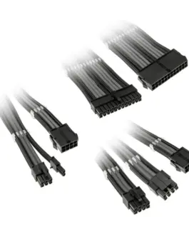 Alternative view от Комплект оплетени кабели Kolink Core, Black/Grey
