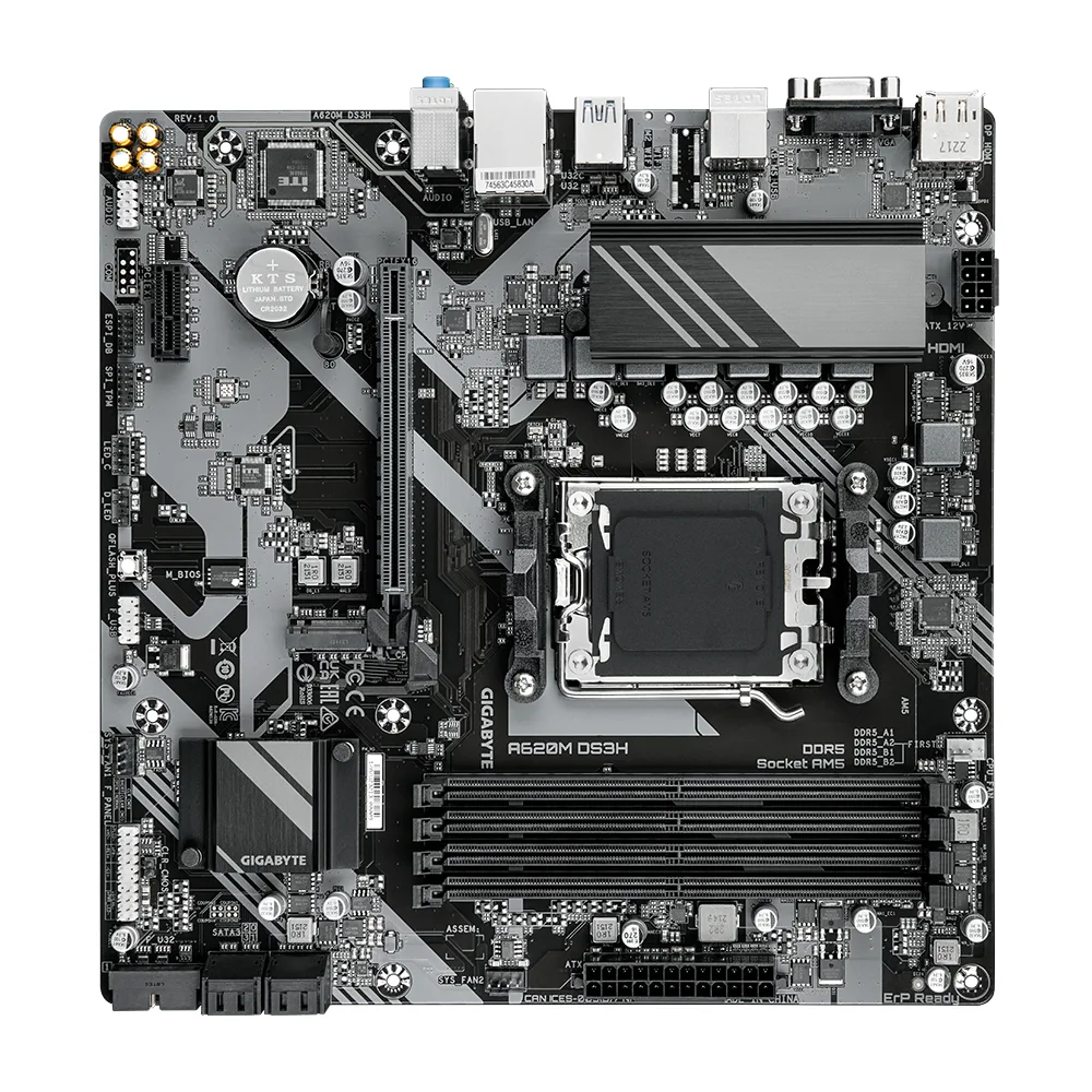 Дънна платка GIGABYTE A620M DS3H socket AM5 - Image 3