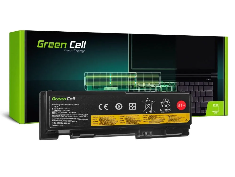 Батерия за лаптоп GREEN CELL Lenovo ThinkPad T430S T430SI 42T4844 11.1V 4400mAh