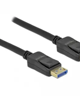 Alternative view от Кабел Delock DisplayPort 2.0 мъжко - DisplayPort мъжко, 1.0м, 10K, 54 Gb/s, Черен