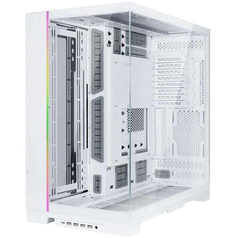 Кутия за компютър Lian Li PC-O11 Dynamic EVO XL Full-Tower, Tempered Glass, Бяла - Image 3