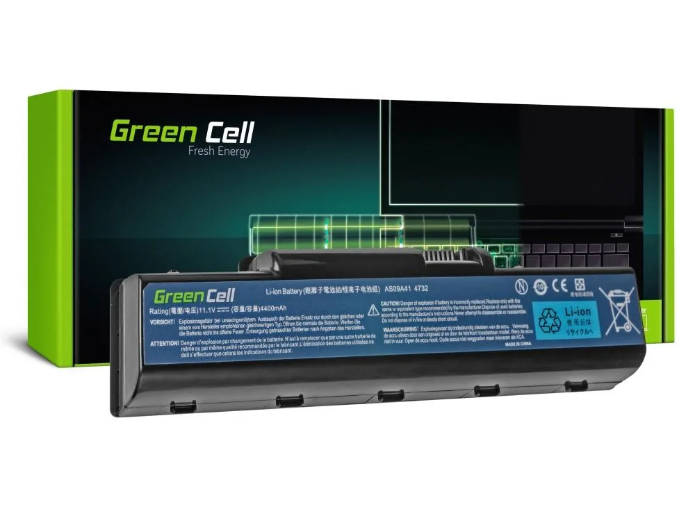 Батерия за лаптоп GREEN CELL Acer Aspire 5532 5732Z 5734Z eMachines E525 E625 E725 G430 G525 G625 AS09A31 AS09A41 11.1V
