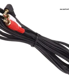 Alternative view от Maclean кабел 3.5mm mini 2RCA 1m черен MCTV-824
