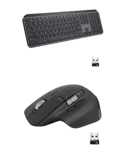 Kомплект клавиатура с мишка Logitech MX Keys S Combo, Подложка за китка, Черен - Image 4