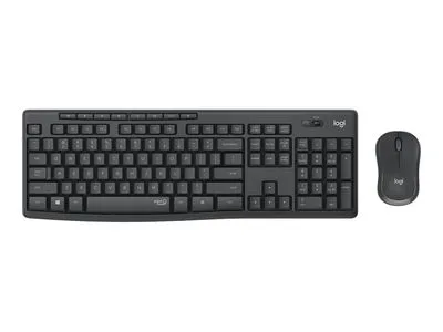 КОМПЛЕКТ МИШКА + КЛАВИАТУРА LOGITECH MK295 US - Wireless / Безжична - БЕЗ БДС КИРИЛИЗАЦИЯ (WITHOUT BDS CYRILLIC) - Blac