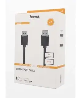 Alternative view от Кабел HAMA 200698, DisplayPort мъжко - DisplayPort мъжко, 5 м, Ultra-HD 4K, Черен