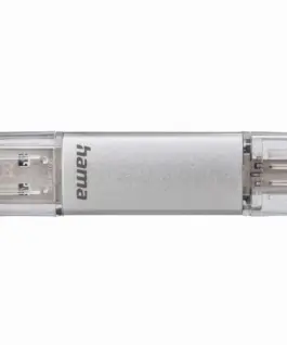 USB памет HAMA Тип USB-C/USB-A 3.0 Laeta, 32GB, 40 MB/s, silver - Image 3