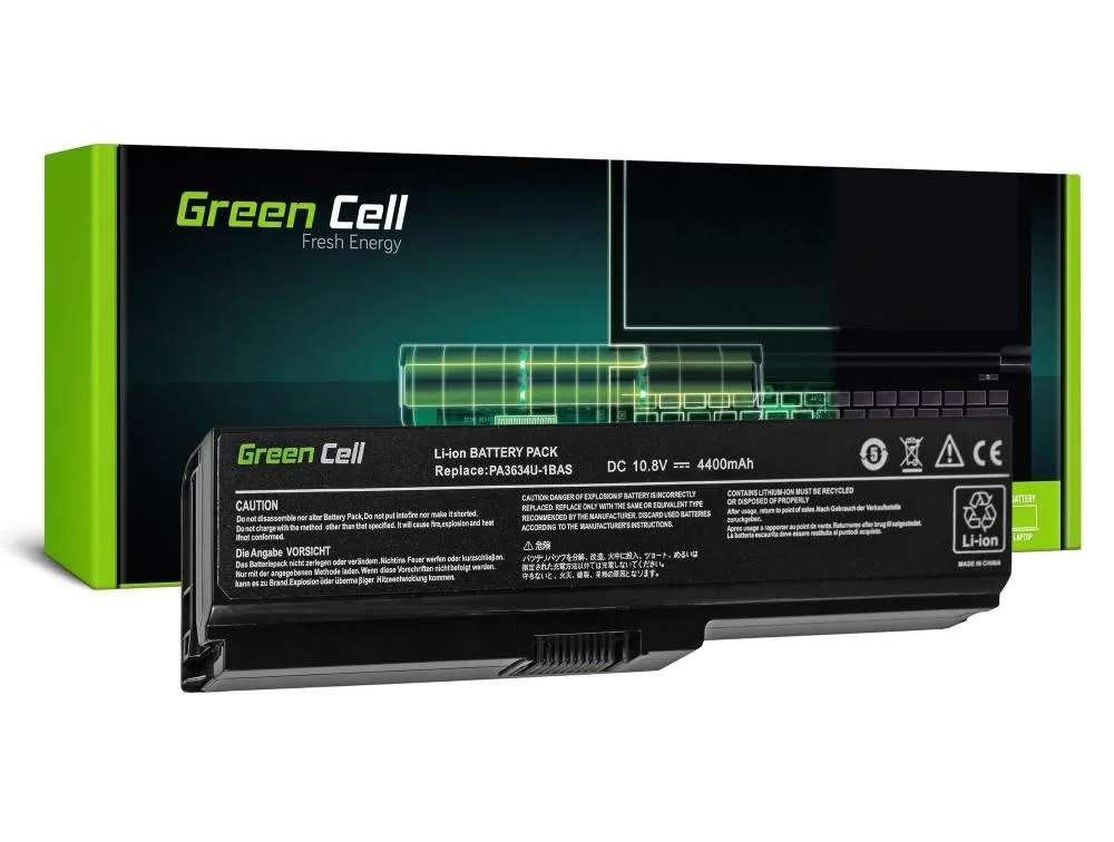 Батерия за лаптоп GREEN CELL Toshiba Satellite C650 C650D C660 C660D L650D L655 L750 PA3635U PA3817U 10.8V