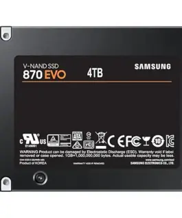 Alternative view от SSD диск SAMSUNG 870 EVO SATA 2.5, 4TB, SATA 6 Gb/s, MZ-77E4T0B/EU