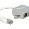 Адаптер DeLock Port Doubler 1 x RJ45 plug - 2 x RJ45 jack (2 x Ethernet)