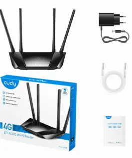 Безжичен рутер Cudy LT400, 4G LTE, 2.4GHz, 300 Mbps, 10/100 - Image 5