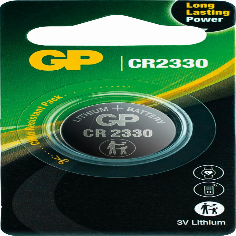Литиева бутонна батерия GP CR-2330 3V 1 бр. в блистер /цена за 1