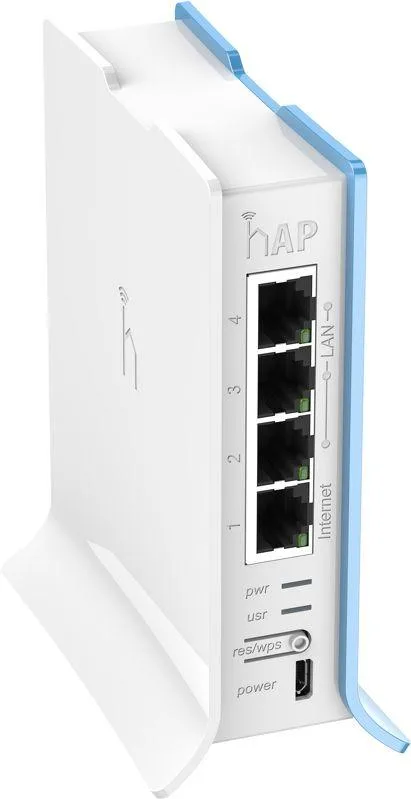 Безжичен Access Point MikroTik hAP lite RB941-2nD-TC, 32MB RAM, 4xLAN, built-in 2.4Ghz 802.11b/g/n, tower case - Image 2