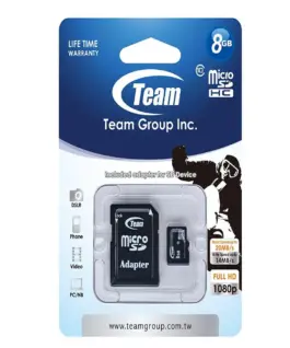 Alternative view от Карта памет TEAM micro SDHC, 8GB