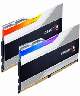 Alternative view от Памет за компютър G.SKILL Trident Z5 Silver RGB 32GB(2x16GB) DDR5 6000MHz F5-6000J3636F16GX2-TZ5RS