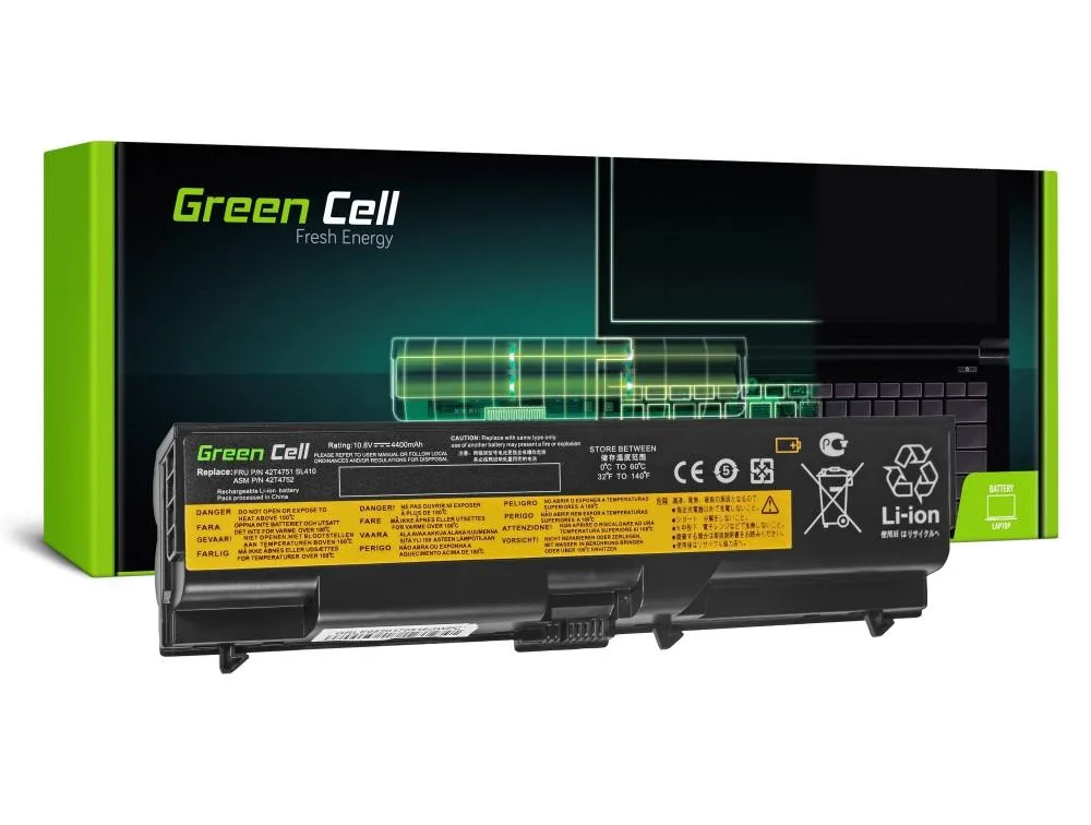 Батерия за лаптоп GREEN CELL IBM Lenovo ThinkPad T410 T420 T510 T520 W510 Edge 14 15 E525 10.8V