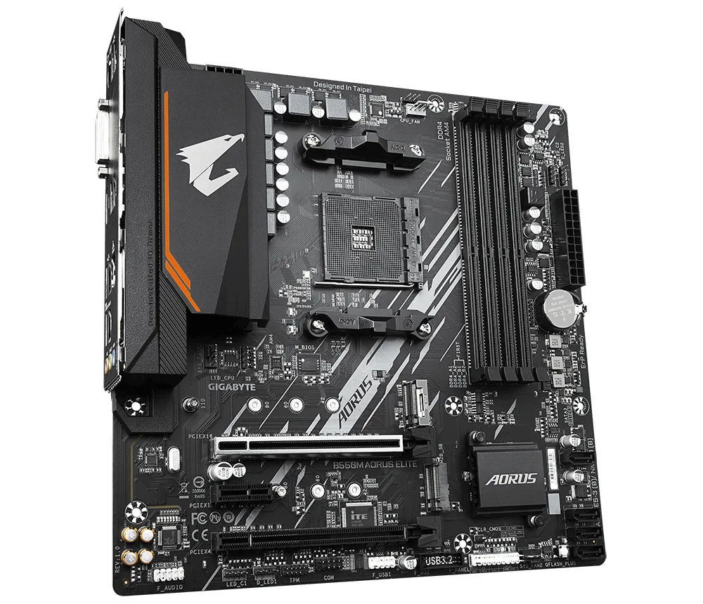 Дънна платка GIGABYTE B550M AORUS ELITE, Socket AM4 - Image 3