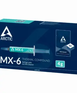 Alternative view от Термо паста с 6 бр почистващи кърпички ARCTIC MX-6, 4g, Сив