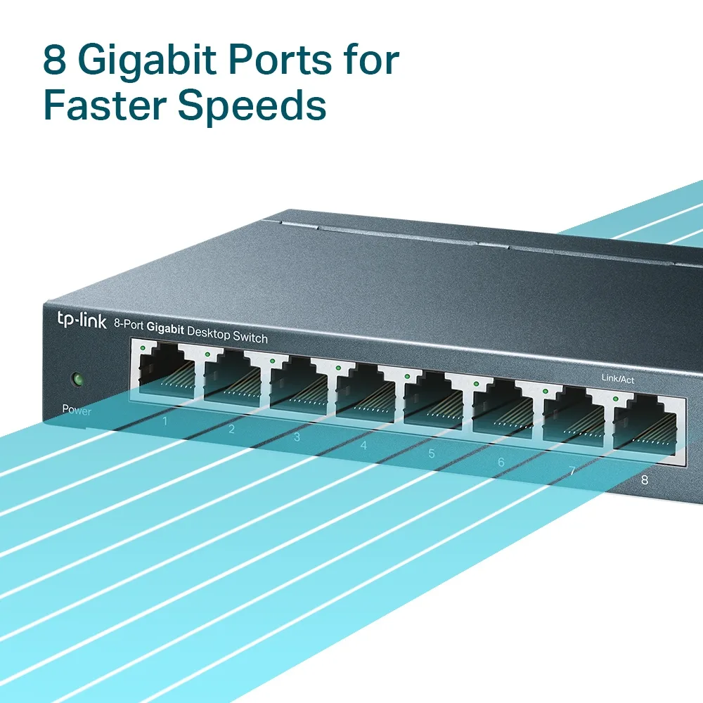 Комутатор TP-Link TL-SG108 8-портов - Image 8