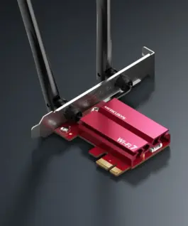 Alternative view от Безжичен Wi-Fi 7 Bluetooth 5.4 PCIe Адаптер Mercusys MA37BE BE6500