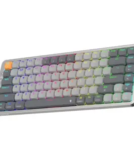 Кабелна/Bluetooth 5/2.4GHz RGB механична гейминг клавиатура Redragon Azure Red Switch K652GG-RGB-PRO - сива - Image 3