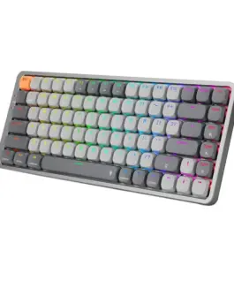 Кабелна/Bluetooth 5/2.4GHz RGB механична гейминг клавиатура Redragon Azure Red Switch K652GG-RGB-PRO - сива - Image 5