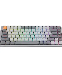 Кабелна/Bluetooth 5/2.4GHz RGB механична гейминг клавиатура Redragon Azure Red Switch K652GG-RGB-PRO - сива - Image 6