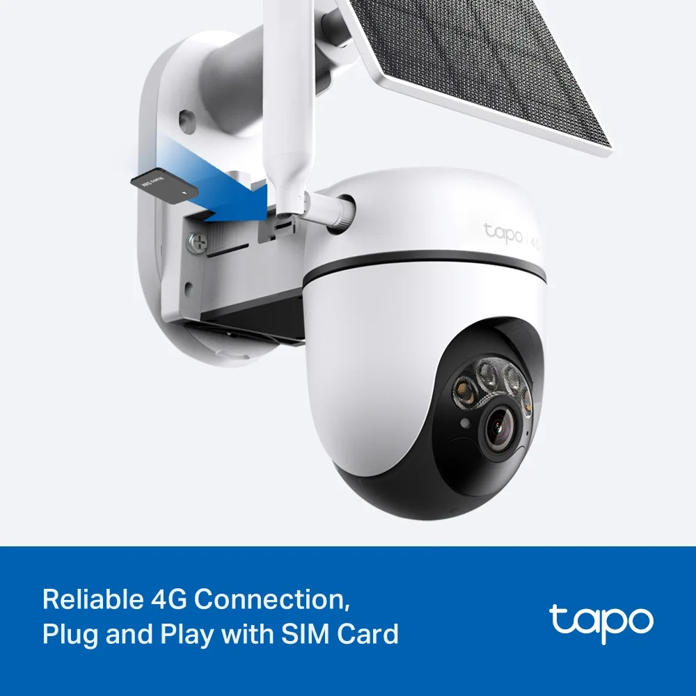 Комплект за охранителна камера със слънчева енергия, Pan/Tilt 4G LTE TP-Link Tapo C615G KIT - Image 3