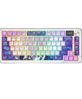 Геймърска Bluetooth и безжична механична геймърска клавиатура Redragon Flekact Pro K708AK-RGB-PRO с RGB осветление -