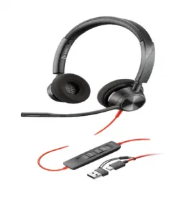 Слушалки HP Poly BW 3320 Stereo USB-C+USB-C/A