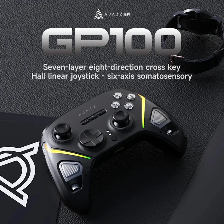 Ajazz геймпад Gamepad GP100 NS - Wireless, Bluetooth, 1000Hz - Black - Image 4