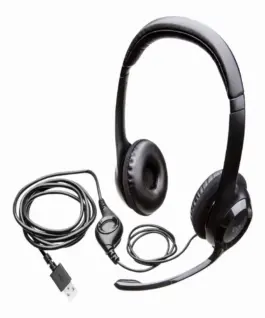 СЛУШАЛКИ LOGITECH H390 – Black – PN 981-000406