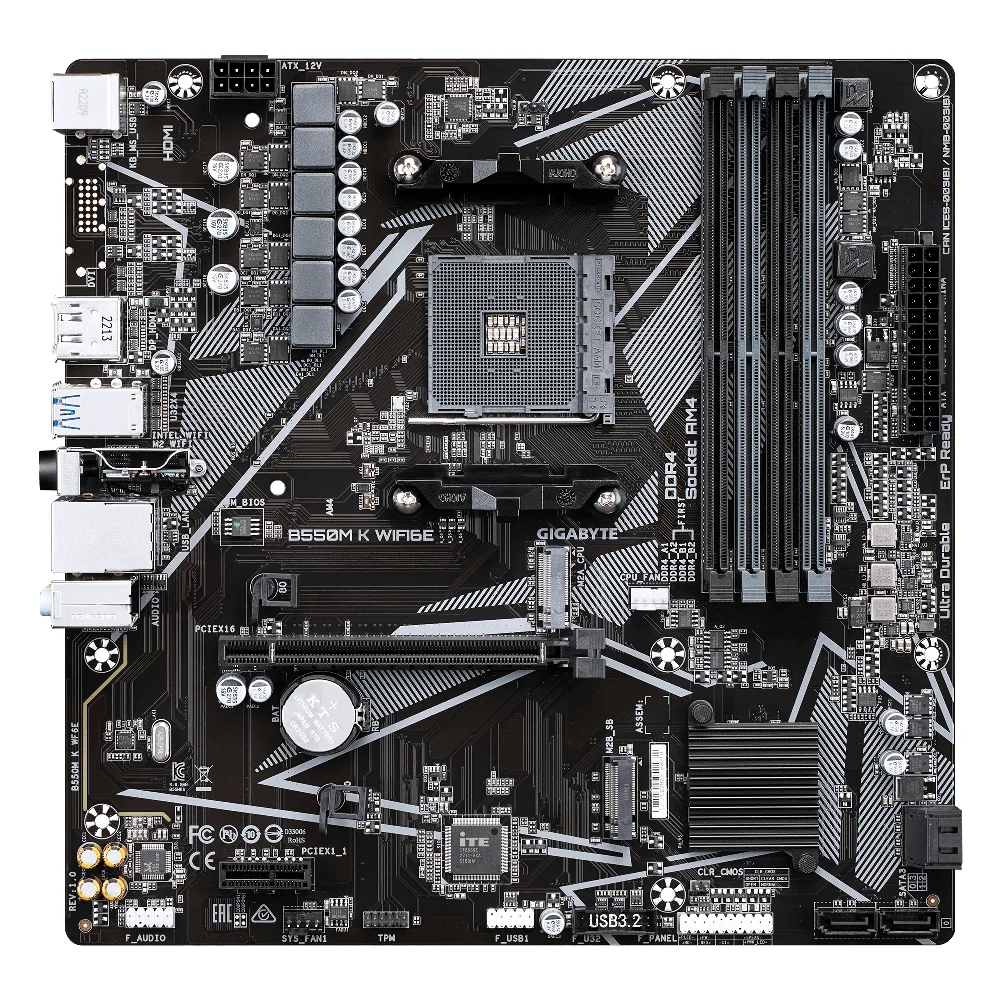Дънна платка GIGABYTE B550M K Wi-Fi 6E AM4