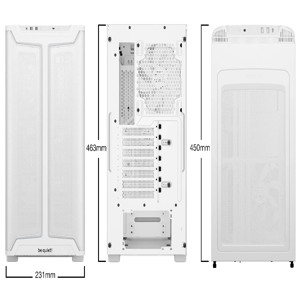 be quiet! кутия Case ATX - Pure Base 501 DX White - Image 2