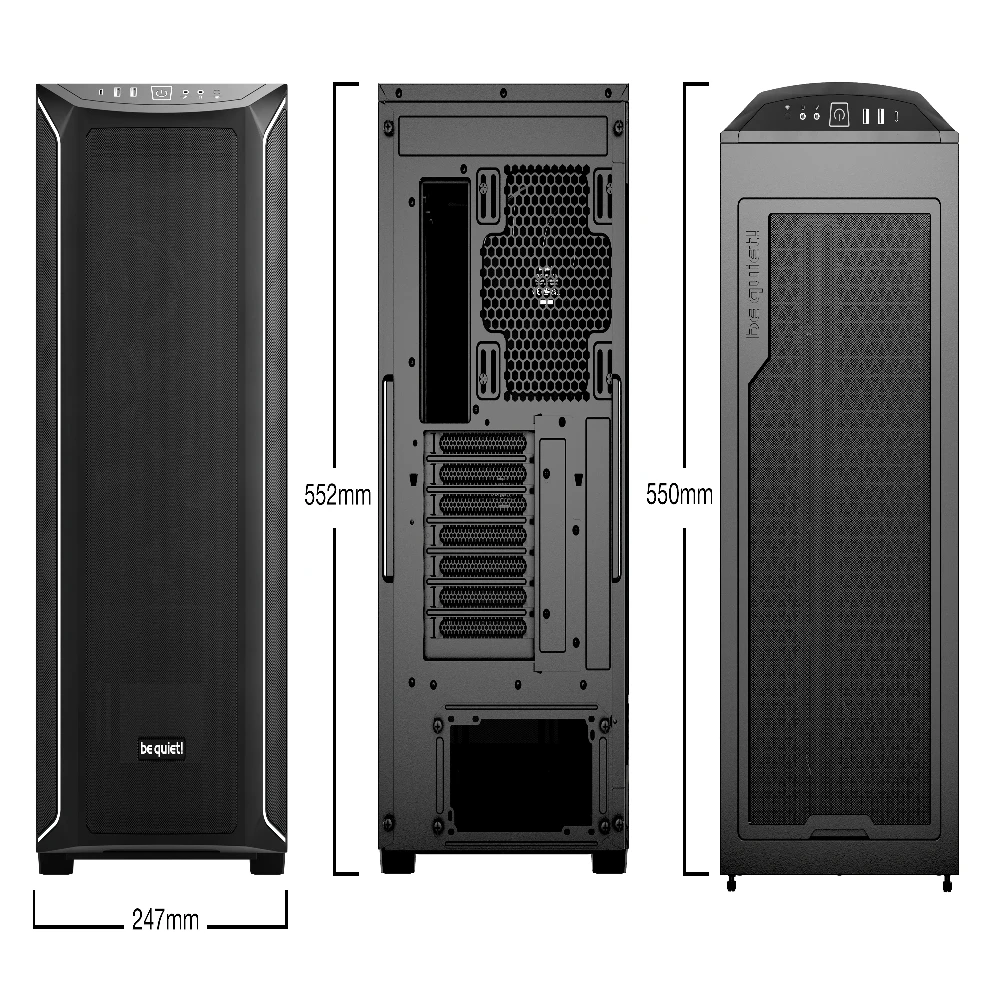 be quiet! кутия Case EATX - Shadow Base 800 DX Black - Image 2