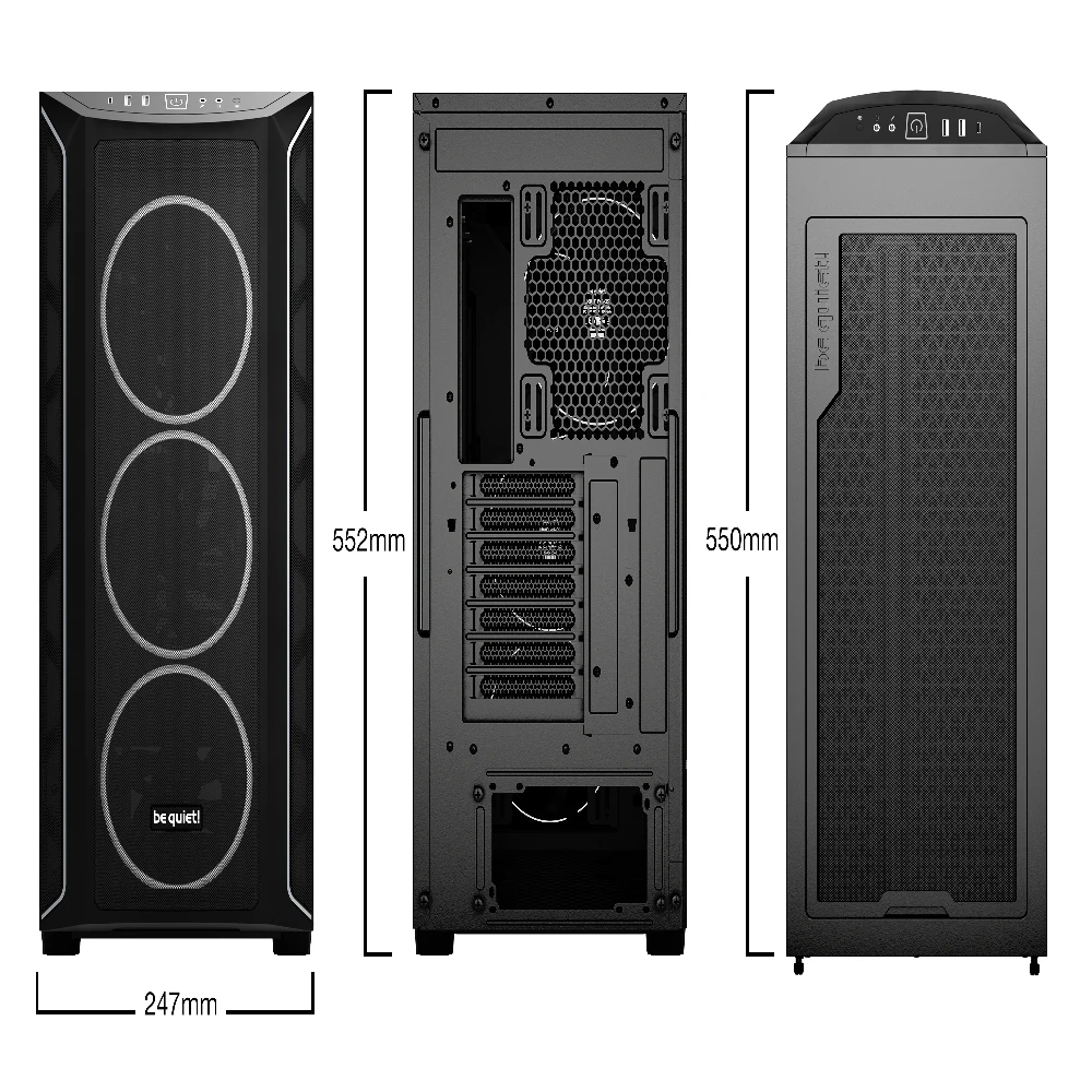 be quiet! кутия Case EATX - Shadow Base 800 FX Black - Image 2