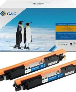 КОМПЛЕКТ КАСЕТИ ЗА HP COLOR LJ CP1025/1025NW/HP126A Print Cartridge/CANON CRG-729BK - Black twin pack - CE310A - PN NT-C