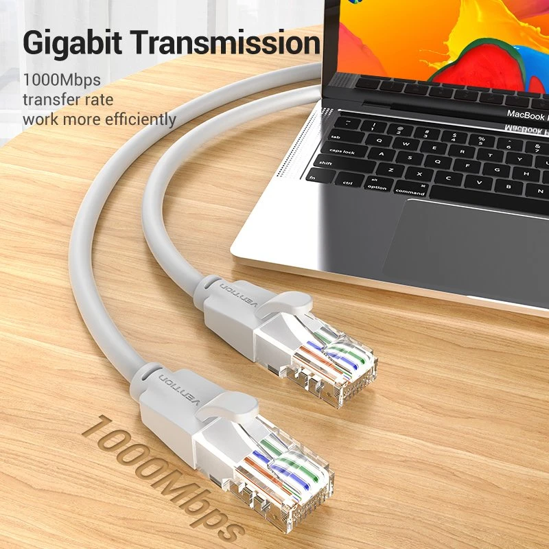 Vention Кабел LAN UTP Cat.6 Patch Cable - 1M Gray - IBEHF - Image 2