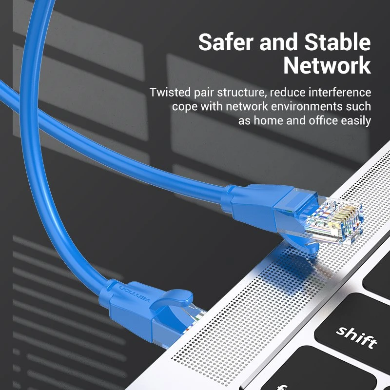Vention Кабел LAN UTP Cat.6 Patch Cable - 3M Blue - IBELI - Image 4