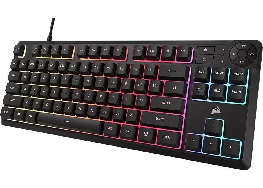 Геймърскa мембранна клавиатура Corsair K55 Core RGB - TKL - Image 3