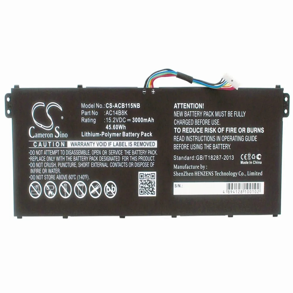 Батерия за лаптоп ACER Aspire 5 A514-52G-59ZN Aspire 7 A717-71G-51MF AC14A8K LiPo 15.2V 3000 mAh CAMERON