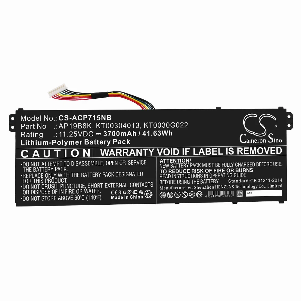 Батерия за лаптоп ACER Aspire 3 A314-22-A1YY Aspire 5 A514-53-58BG AP18C4K LiPo 1125V 3700 mAh CAMERON