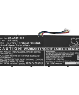 Батерия  за лаптоп ACER AP16M5J  Aspire 3 A315-21 LIPo 77v 4750mA Cameron Sino