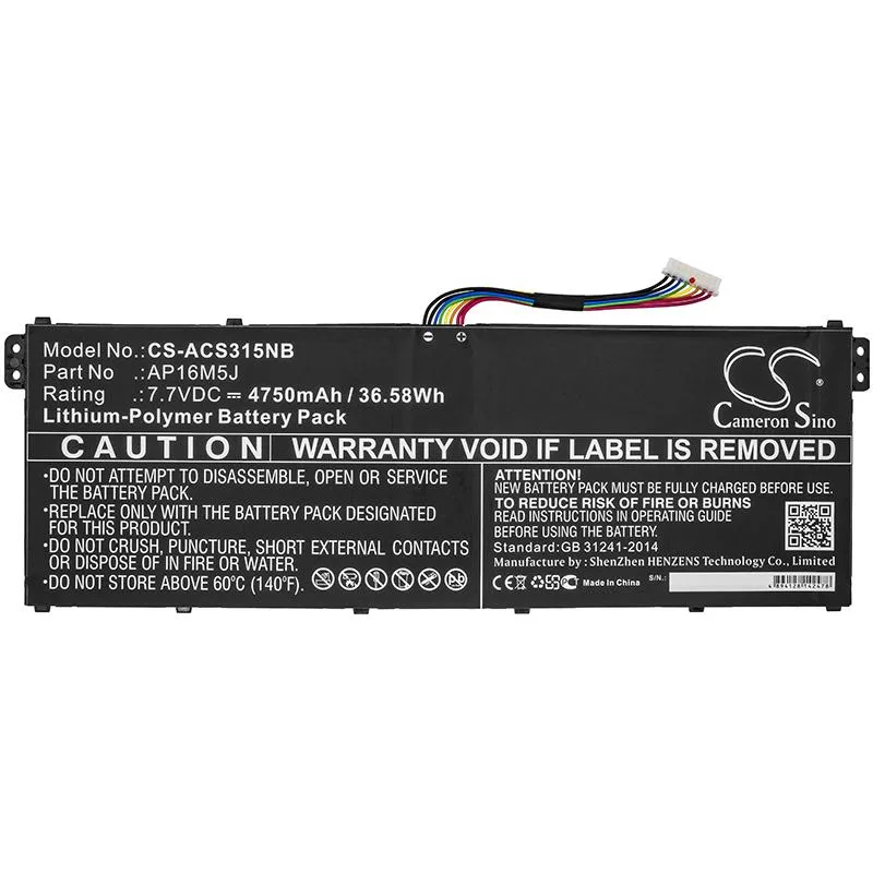 Батерия за лаптоп ACER AP16M5J Aspire 3 A315-21 LIPo 77v 4750mA Cameron Sino