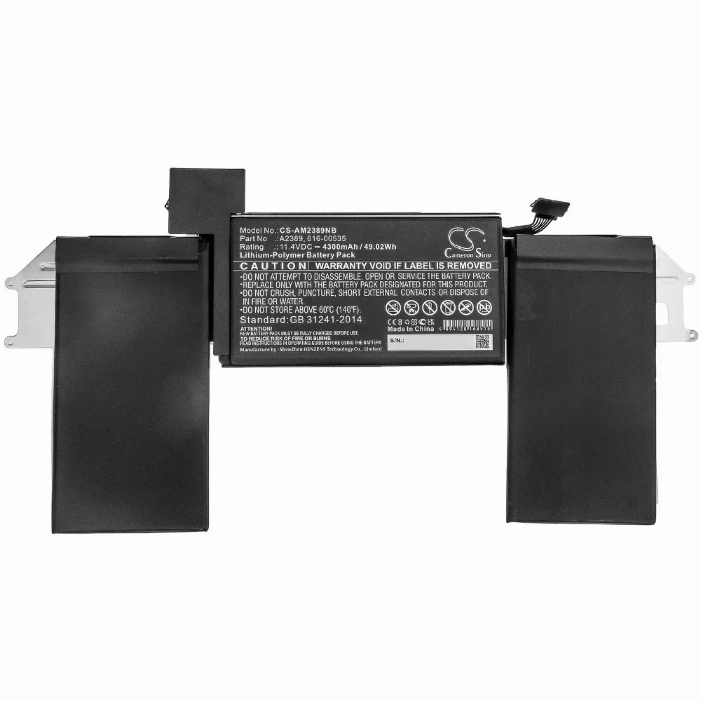 Батерия за лаптоп Apple MacBook Air (M1 2020) MacBook Air 13-inch A2179 A2389 LiPo 114V 4300mAh CAMERON