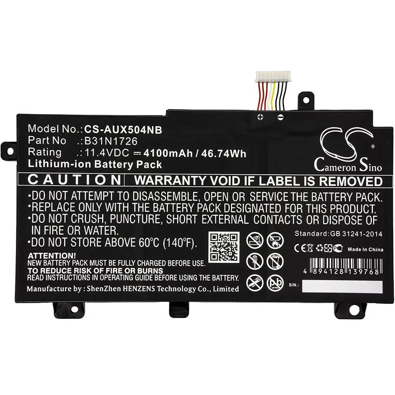 Батерия за лаптоп ASUS FX504 TUF Gaming A15 FA506IC-HN075W TUF Gaming FX505DD-AB71-CA B31BN91 LiPo 11.4V 4100mAh CAMERON