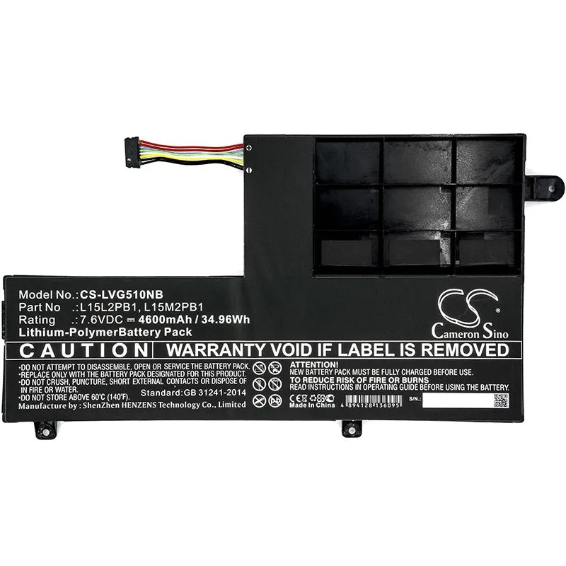 Батерия за лаптоп LENOVO YOGA 510-14IKB 80YM Yoga 510-15ISK L15C2PB1 LiPo 7.6V 4600 mAh CAMERON