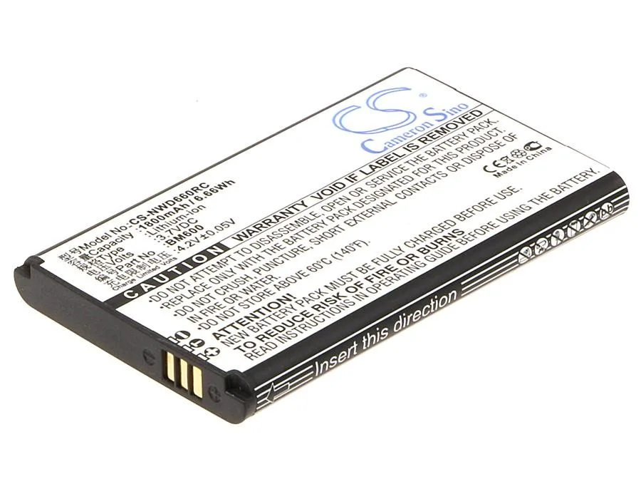 Батерия за рутер хотспот ZTE NUBIA WD660 6BT-R600A-0006 / BM600 / ZYXEL 37V 1800mAh CAMERON