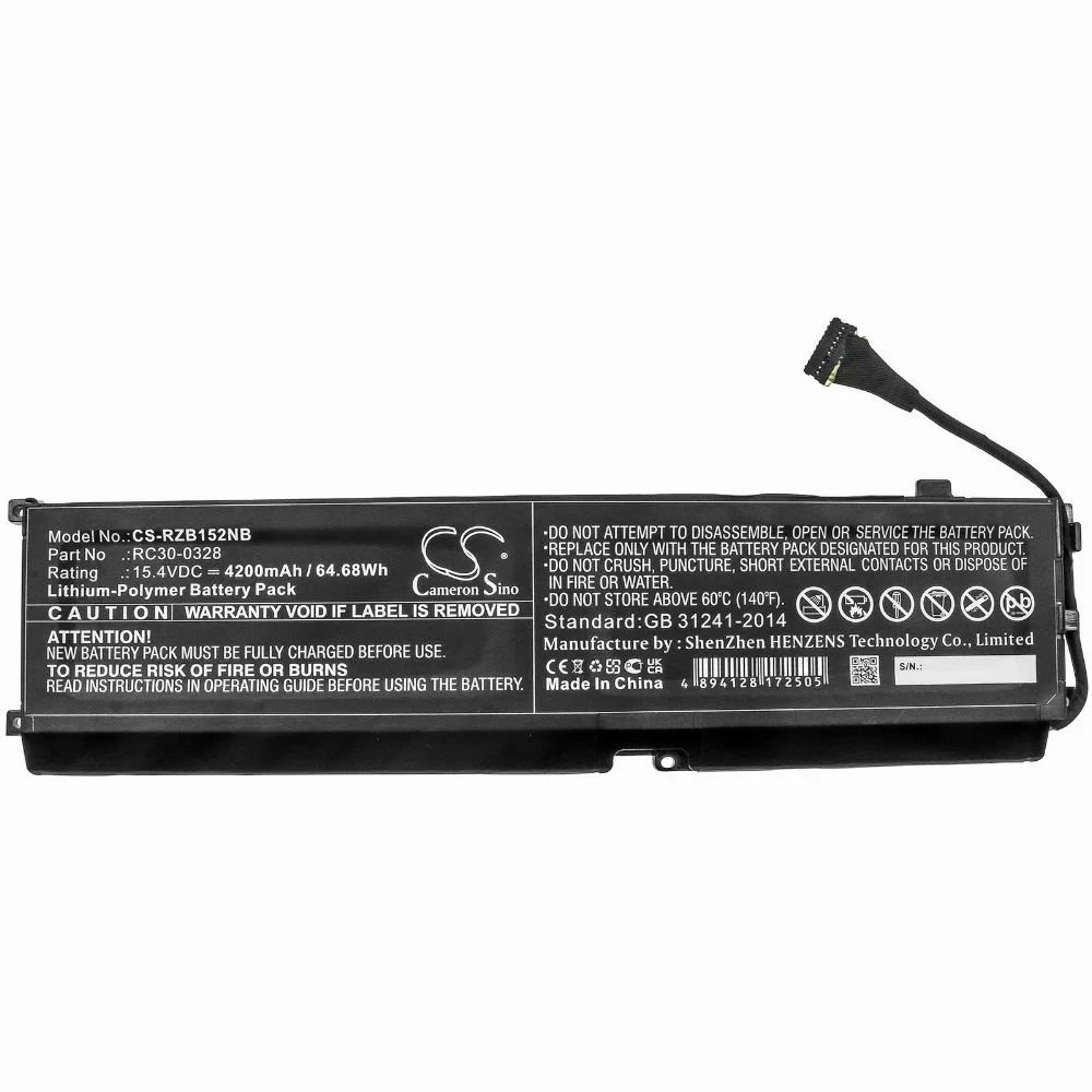 Батерия за лаптоп Razer Blade 15 2020 Blade 15 2021 RZ09-0328 RC30-0328 LIPo 15.4V 4200 mAh CAMERON