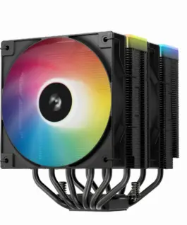 Alternative view от DeepCool охладител CPU Cooler AG620 BK - Addressable RGB V2, Dual-Tower - LGA1851/AM5